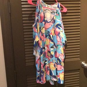 NWOT Fish print Show me your Mumu petaboo tunic